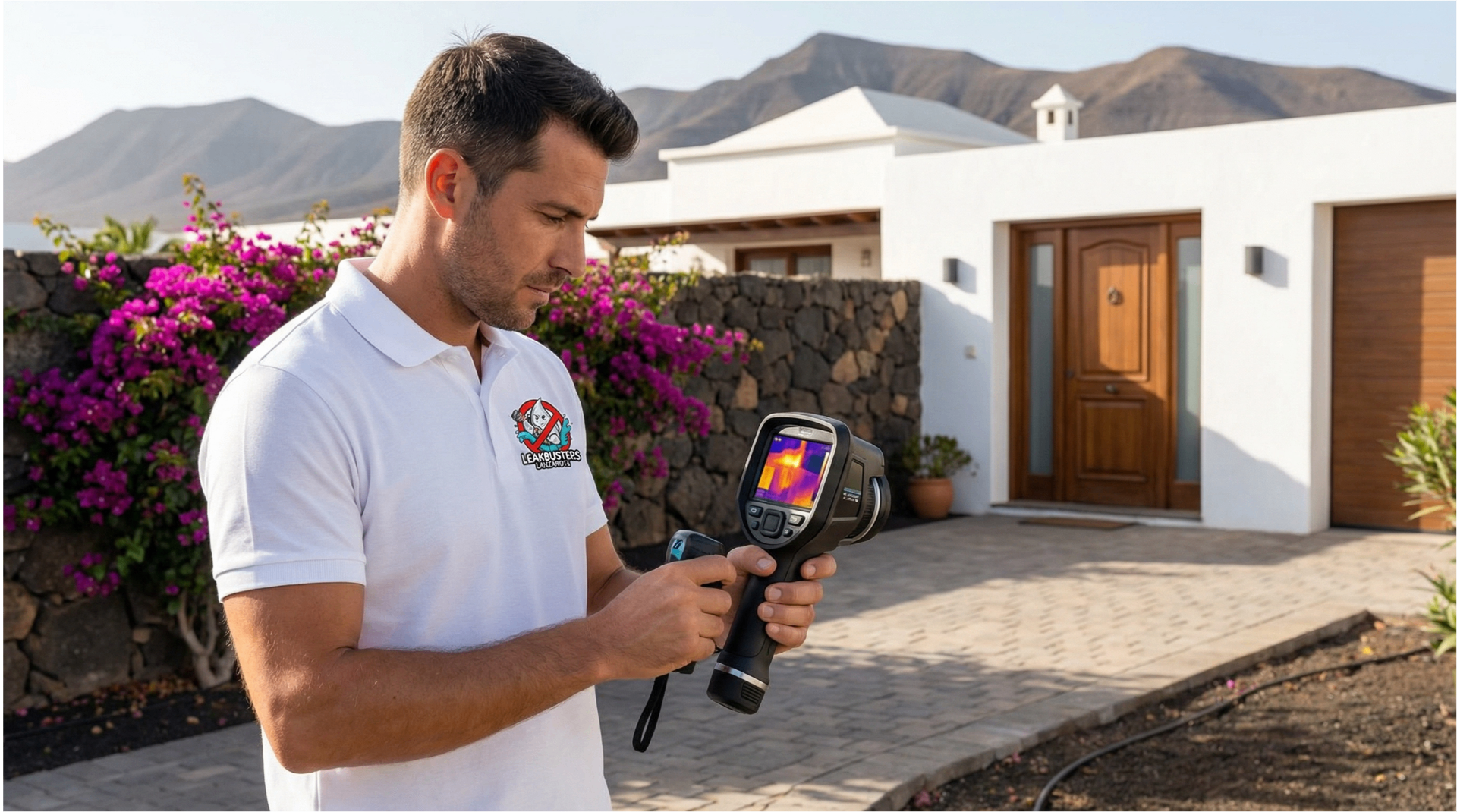 Thermal imaging camera detecting hidden leaks