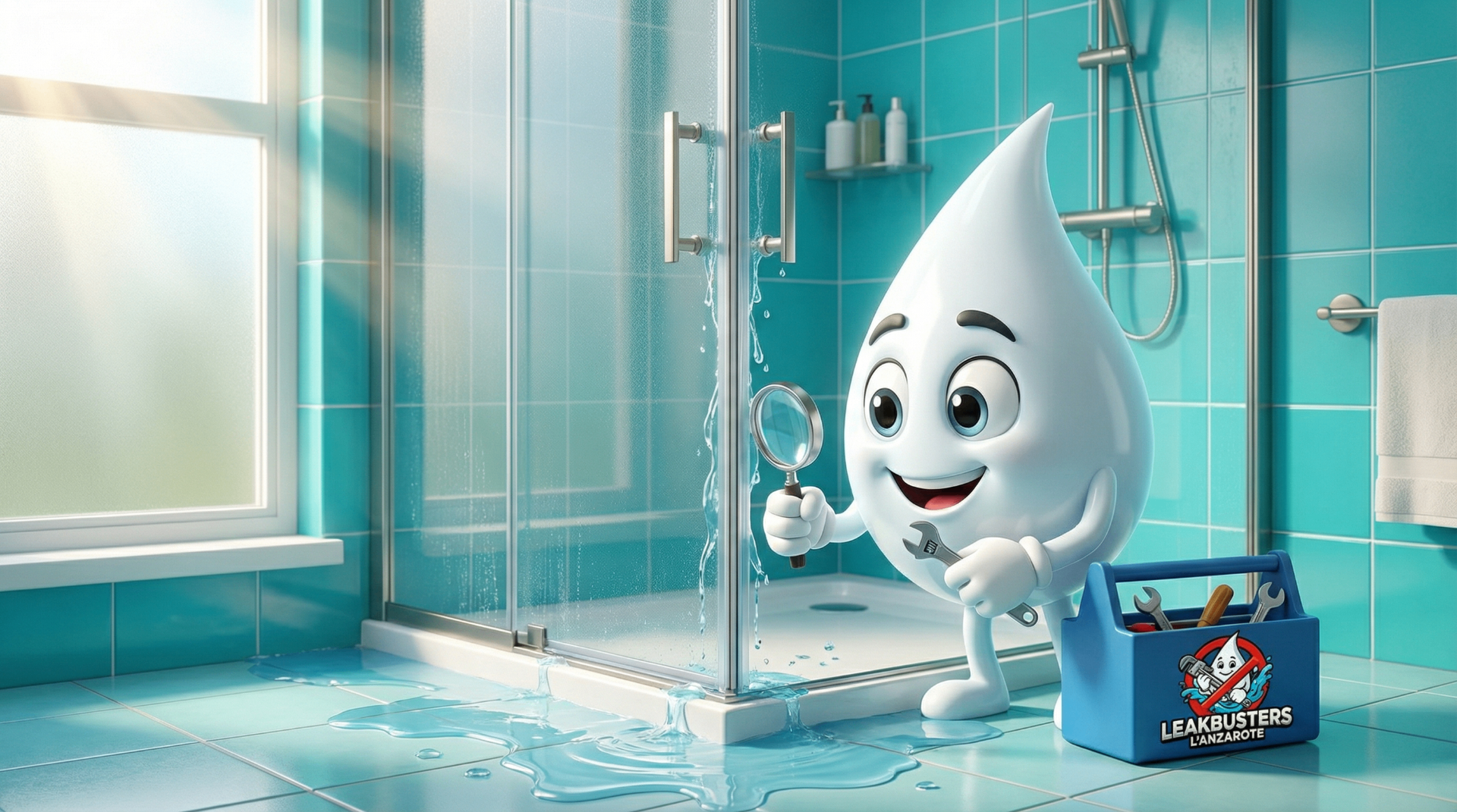 Leakbusters mascot - Drain Detection