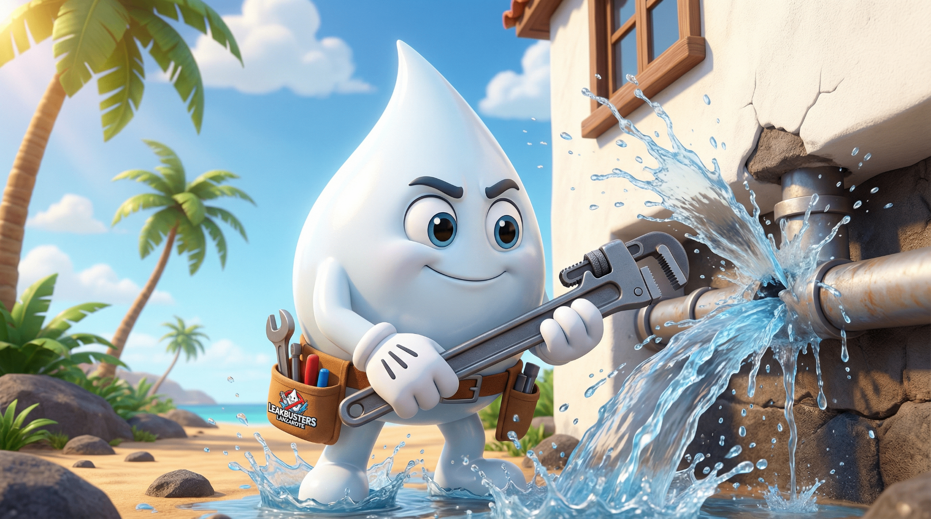 Leakbusters mascot - Leak Repair