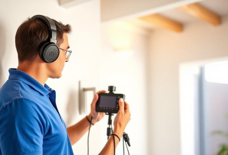 Water leak detection equipment used by Leakbusters Lanzarote technician to find hidden leaks